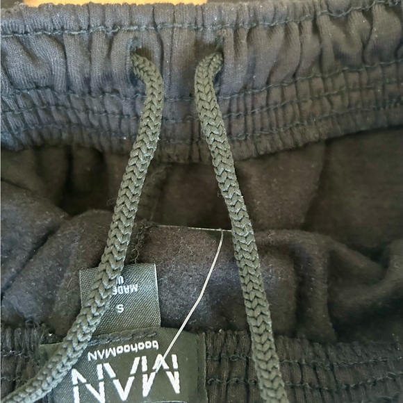 BooHooMAN Men's Roman Oversized Black Joggers NWT - Picture 7 of 9